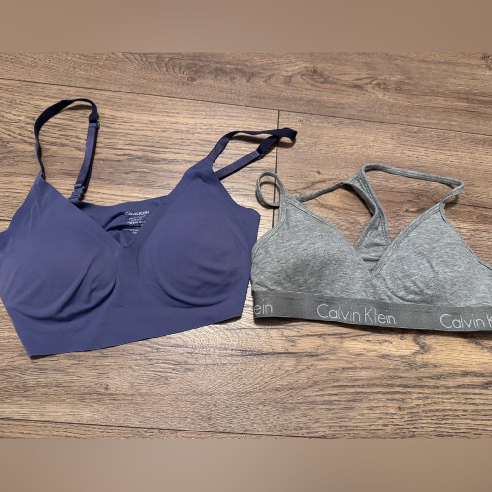Calvin Klein Bralettes gray and blue